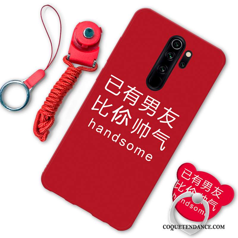 Redmi Note 8 Pro Coque Support Dessin Animé Rouge De Téléphone Ornements Suspendus