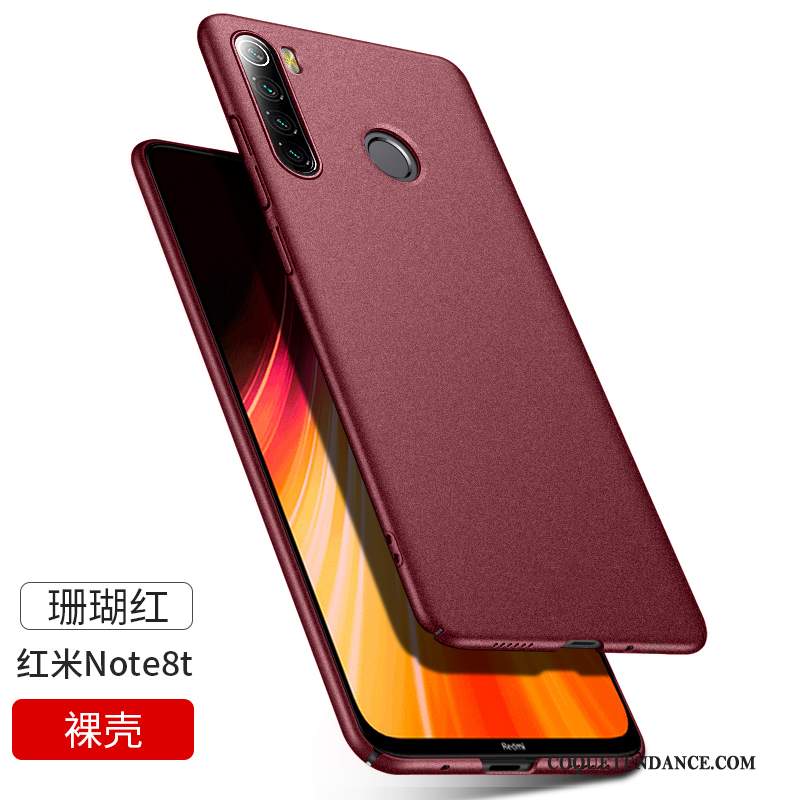 Redmi Note 8t Coque Délavé En Daim Tout Compris Noir Difficile