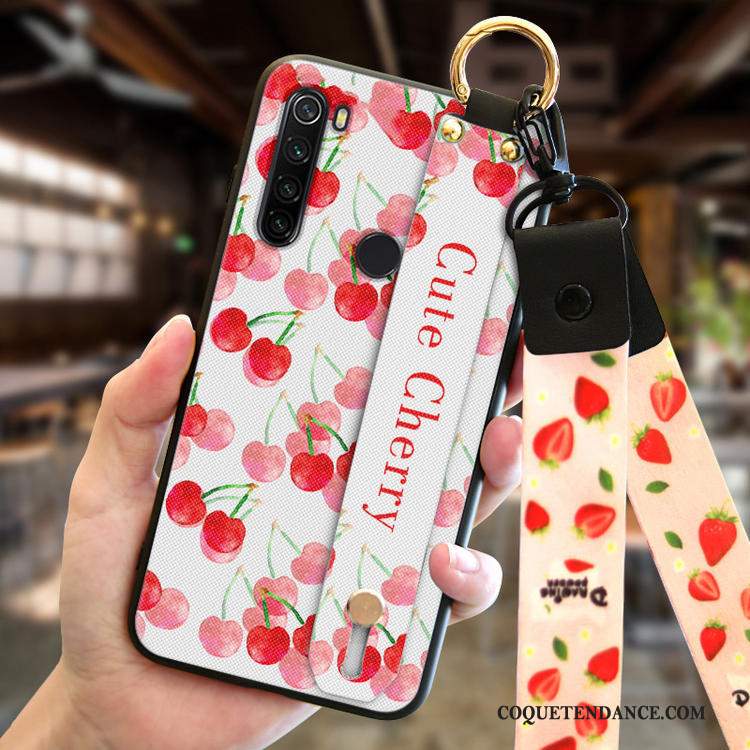 Redmi Note 8t Coque Fleur De Pêche Petit Tout Compris Personnalité Rouge