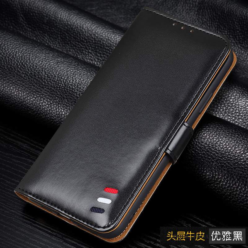 Redmi Note 9 Coque Silicone Rouge Étui Étui En Cuir Tout Compris