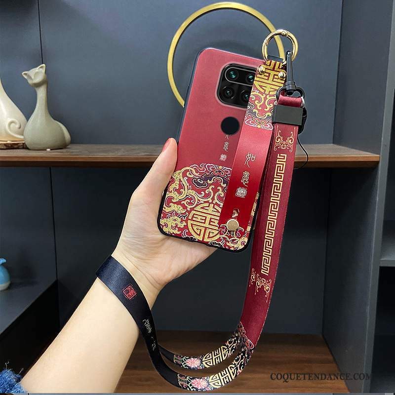 Redmi Note 9 Coque Tout Compris Tendance Style Chinois De Téléphone Gaufrage