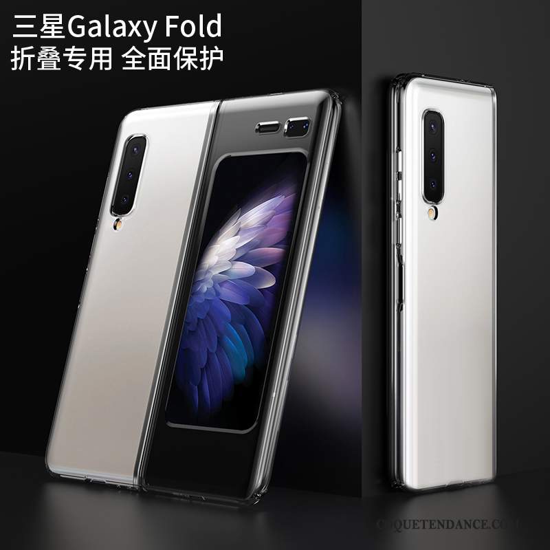 Samsung Fold Coque De Téléphone Incassable Transparent Très Mince Délavé En Daim