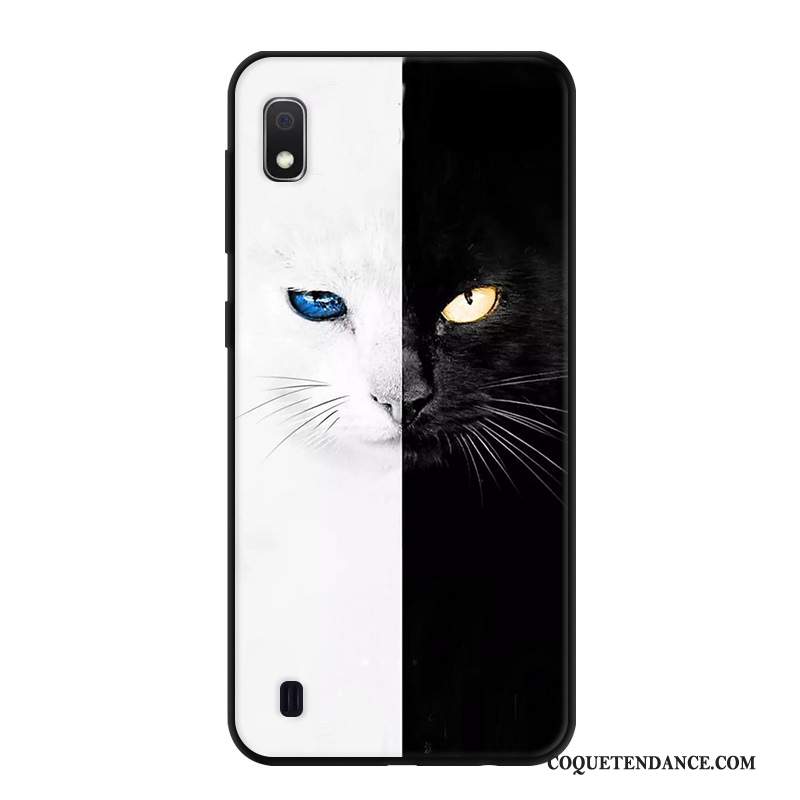 Samsung Galaxy A10 Coque Tout Compris Simple Frais Incassable Blanc