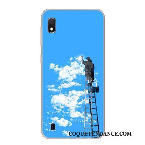 Samsung Galaxy A10 Coque Étui Bleu Incassable Protection