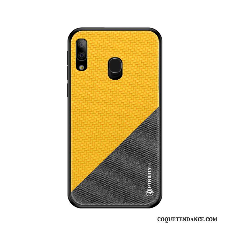 Samsung Galaxy A20e Coque Jaune Protection Incassable De Téléphone