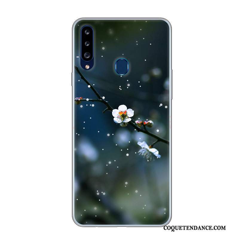 Samsung Galaxy A20s Coque Dessin Animé Blanc Personnalisé Incassable Protection