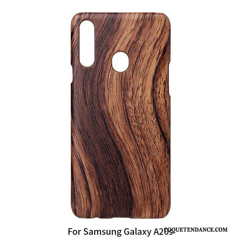 Samsung Galaxy A20s Coque Légères Difficile Délavé En Daim Étui De Téléphone