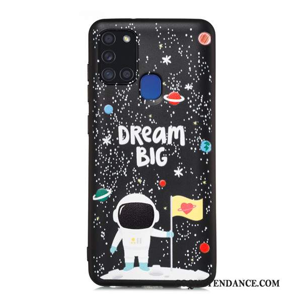 Samsung Galaxy A21s Coque De Téléphone Tout Compris Noir Incassable Étui