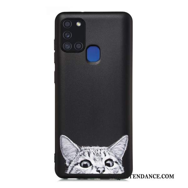 Samsung Galaxy A21s Coque De Téléphone Tout Compris Noir Incassable Étui