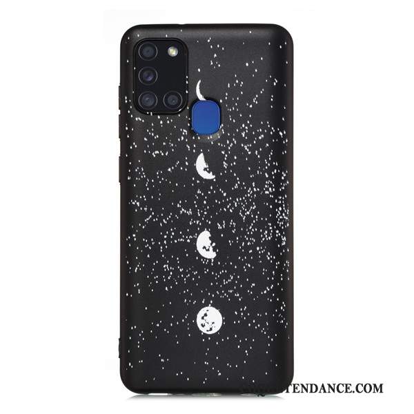 Samsung Galaxy A21s Coque De Téléphone Tout Compris Noir Incassable Étui