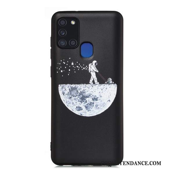 Samsung Galaxy A21s Coque De Téléphone Tout Compris Noir Incassable Étui