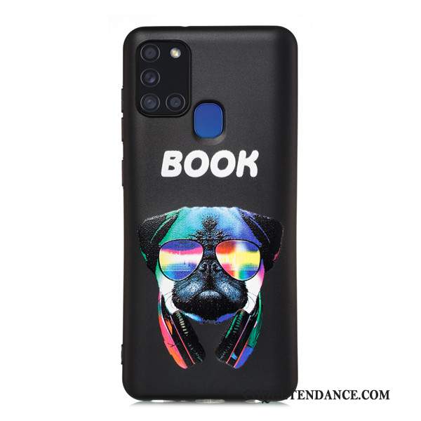 Samsung Galaxy A21s Coque De Téléphone Tout Compris Noir Incassable Étui