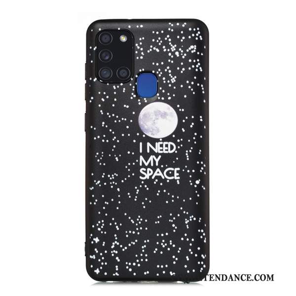Samsung Galaxy A21s Coque De Téléphone Tout Compris Noir Incassable Étui