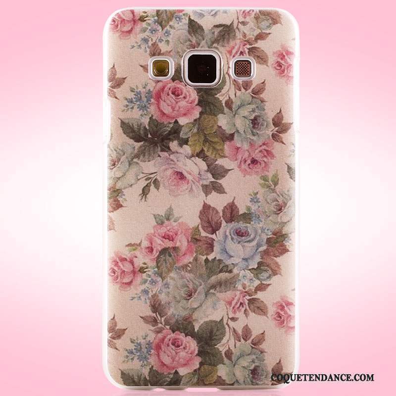 Samsung Galaxy A3 2015 Coque Délavé En Daim De Téléphone Étui Rose Peinture
