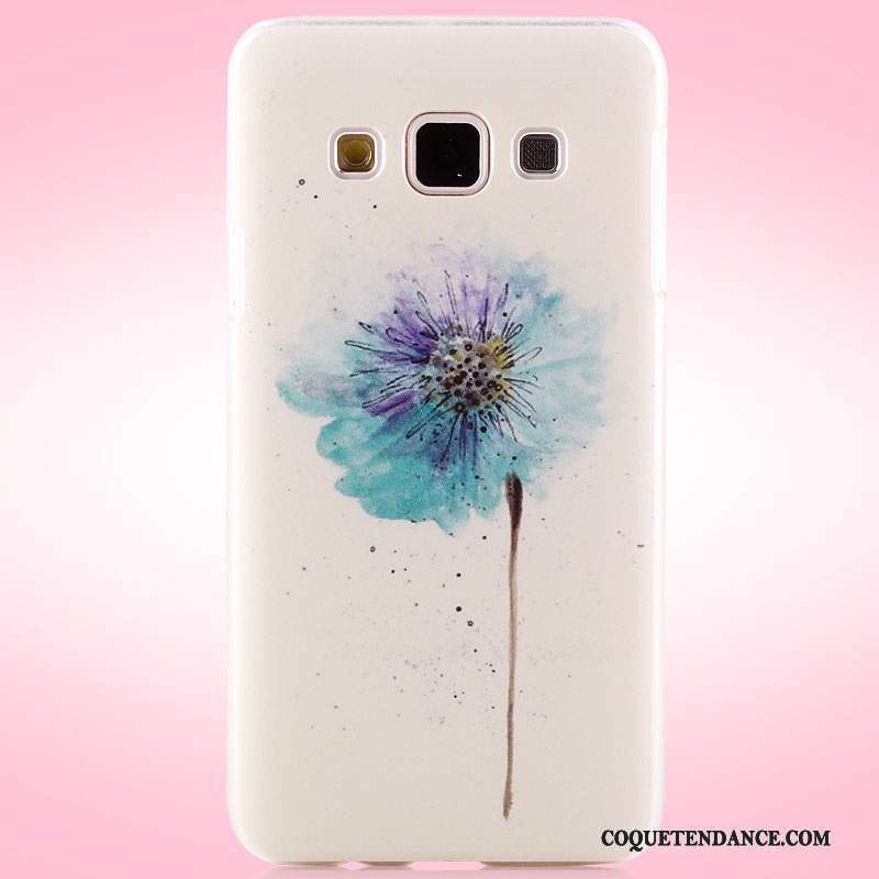 Samsung Galaxy A3 2015 Coque Délavé En Daim De Téléphone Étui Rose Peinture