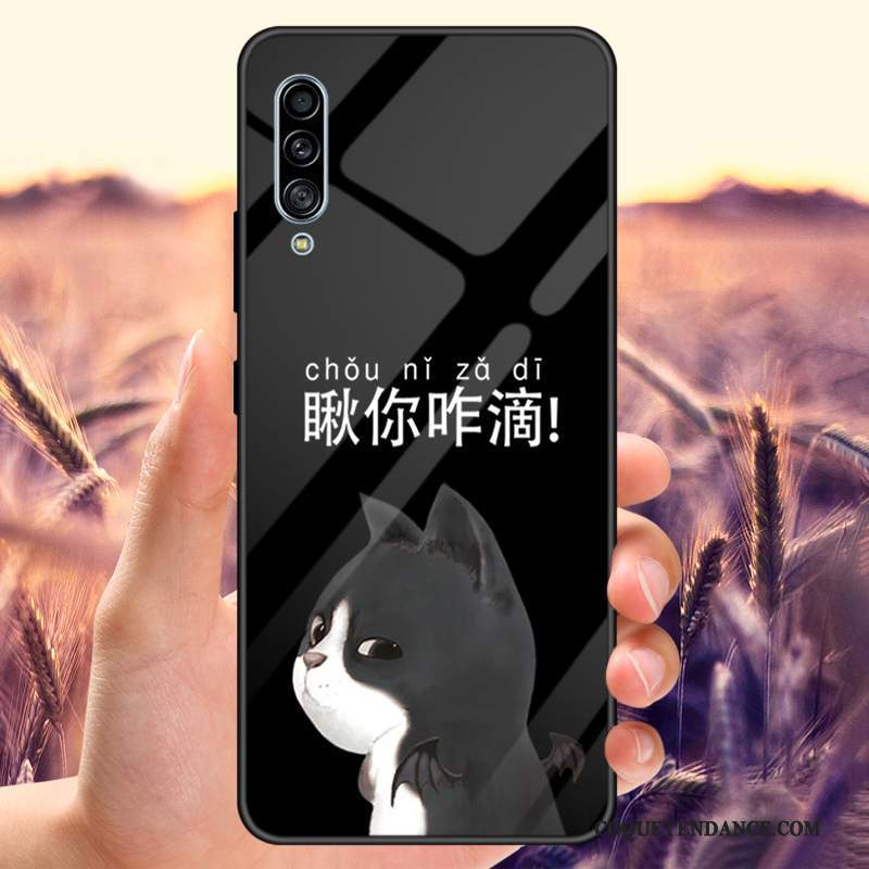 Samsung Galaxy A30s Coque Personnalisé Noir Verre Trempé Modèle Tout Compris