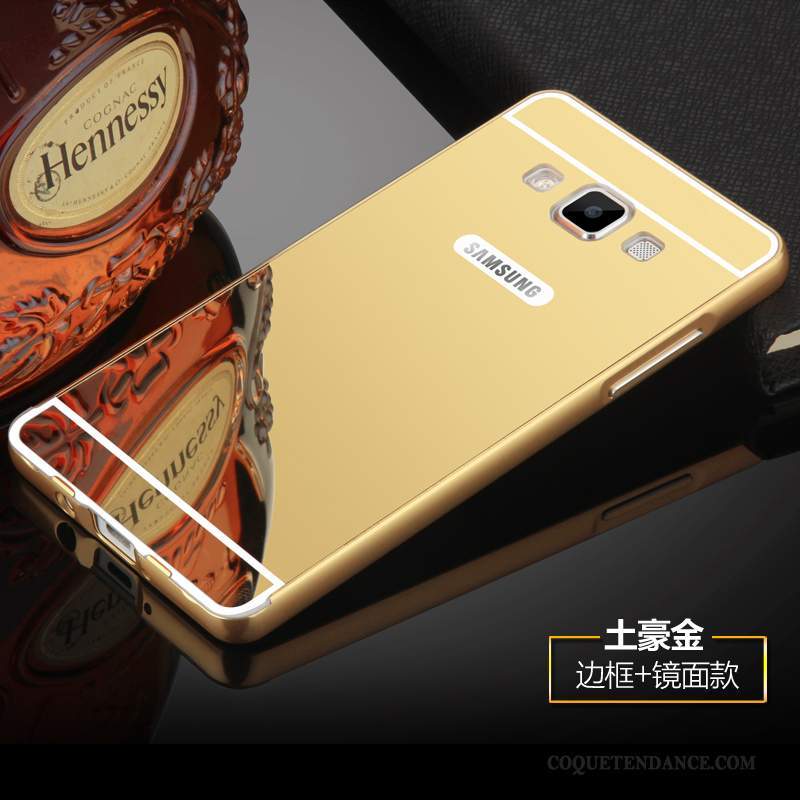 Samsung Galaxy A5 2015 Coque Difficile Haute Métal Border Or