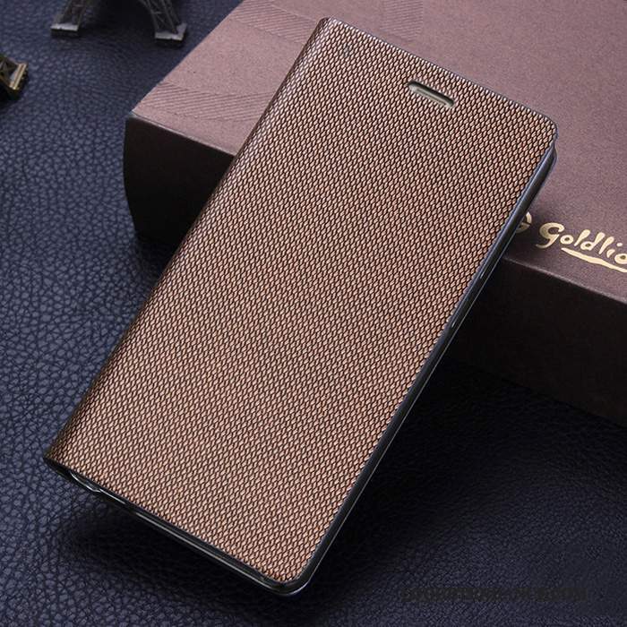 Samsung Galaxy A5 2015 Coque Gris Étui En Cuir Clamshell De Téléphone Incassable