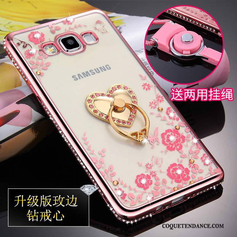 Samsung Galaxy A5 2015 Coque Ornements Suspendus Or De Téléphone Incassable Fluide Doux