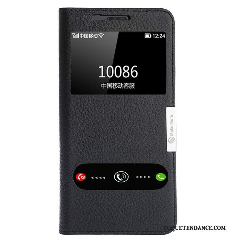 Samsung Galaxy A5 2016 Coque Cuir Véritable Étui Mesh Protection Rouge