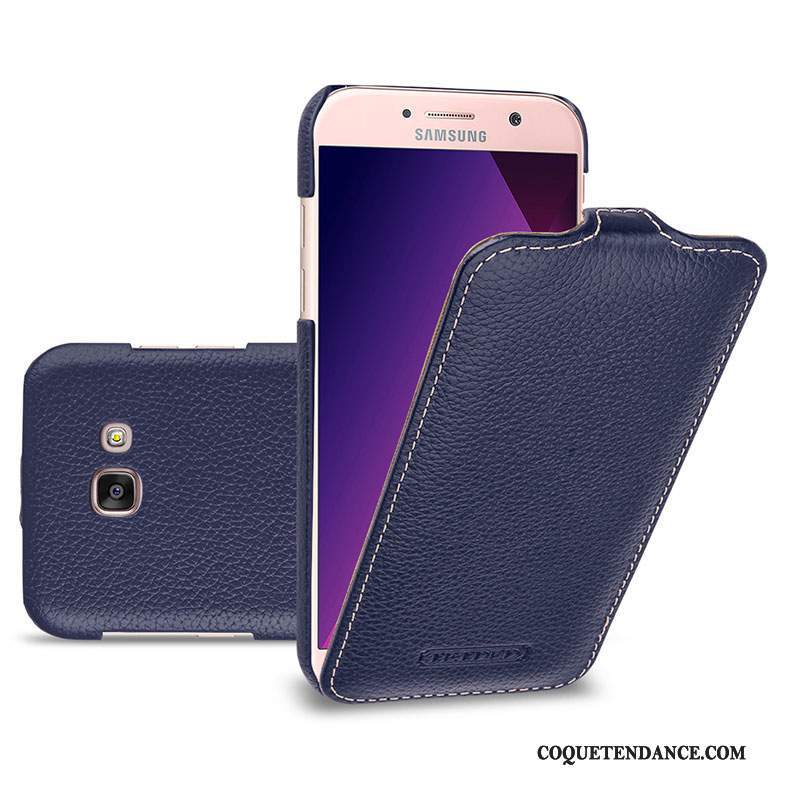Samsung Galaxy A5 2017 Coque Protection Cuir Véritable Housse De Téléphone Étui