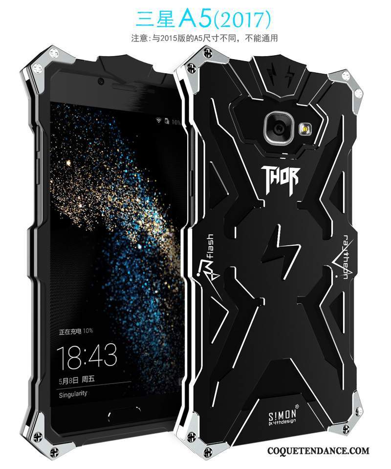Samsung Galaxy A5 2017 Coque Protection Incassable Métal De Téléphone Noir