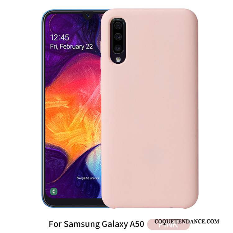 Samsung Galaxy A50 Coque Silicone Incassable De Téléphone Protection Noir