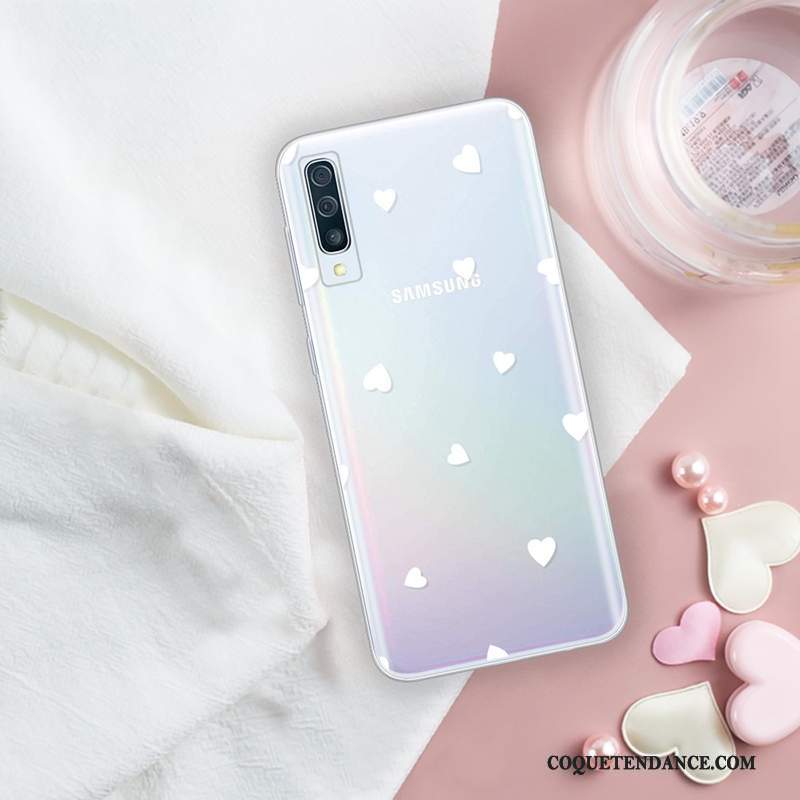 Samsung Galaxy A50s Coque Fluide Doux Dessin Animé Transparent Protection Personnalité