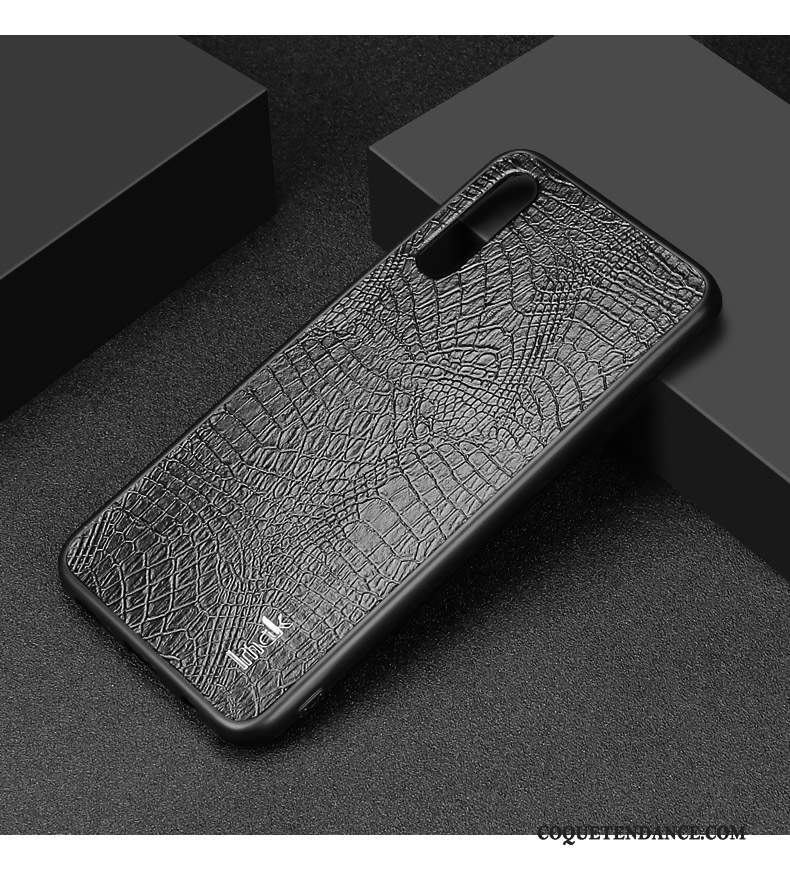 Samsung Galaxy A50s Coque Silicone Noir Étui Fluide Doux