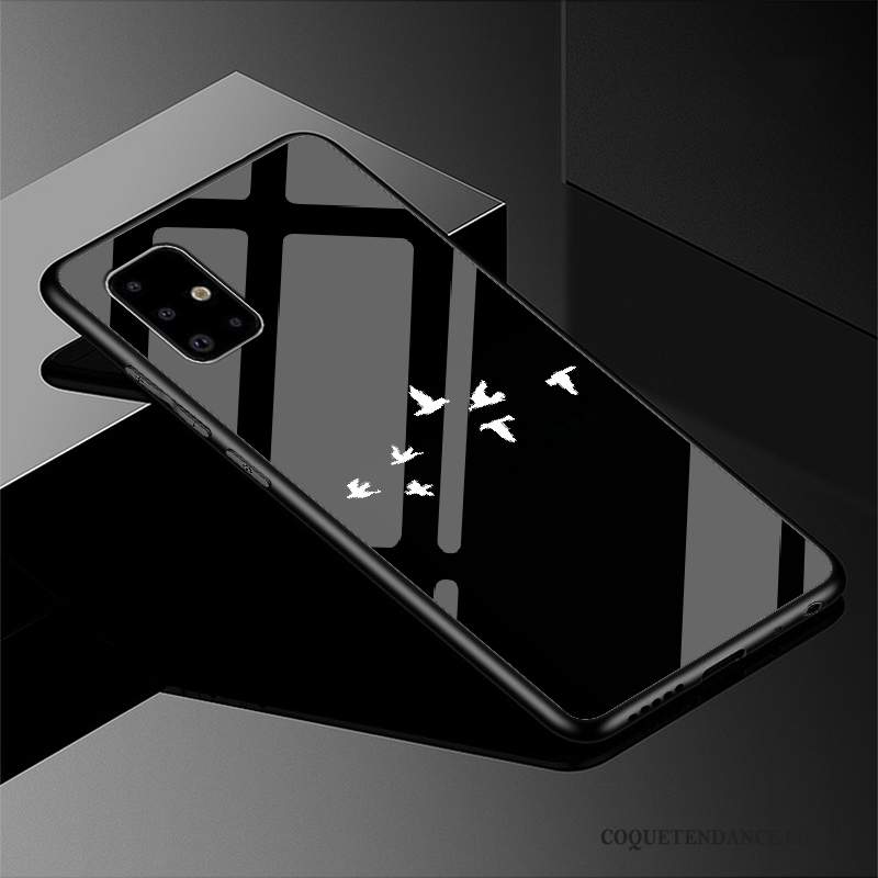 Samsung Galaxy A51 Coque Personnalité Verre Étui Style Chinois