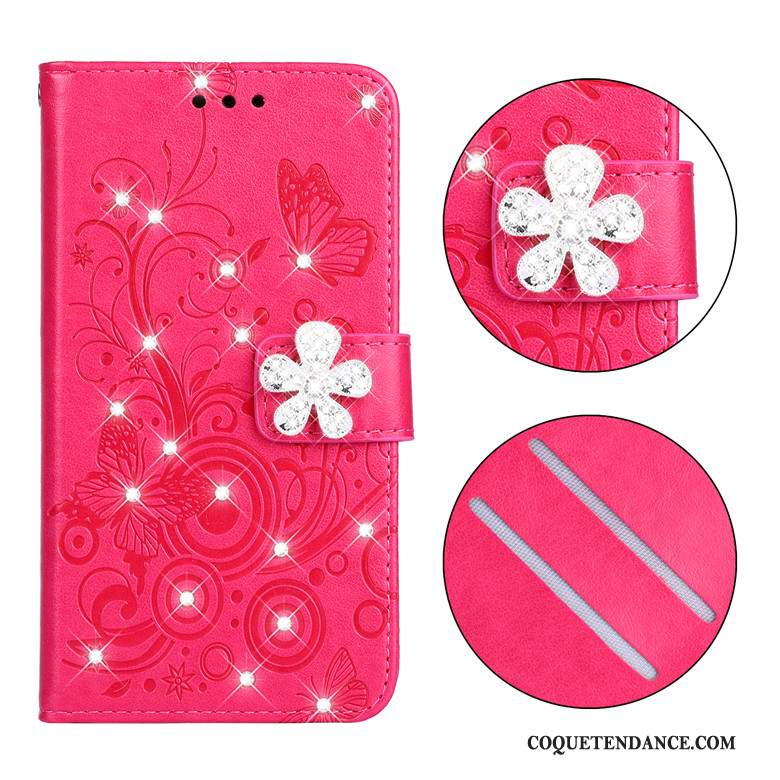 Samsung Galaxy A51 Coque Silicone Incassable Protection Fleurs De Papillons Rose