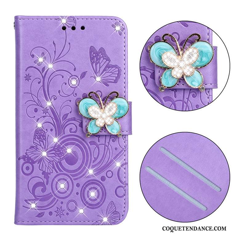 Samsung Galaxy A51 Coque Silicone Incassable Protection Fleurs De Papillons Rose