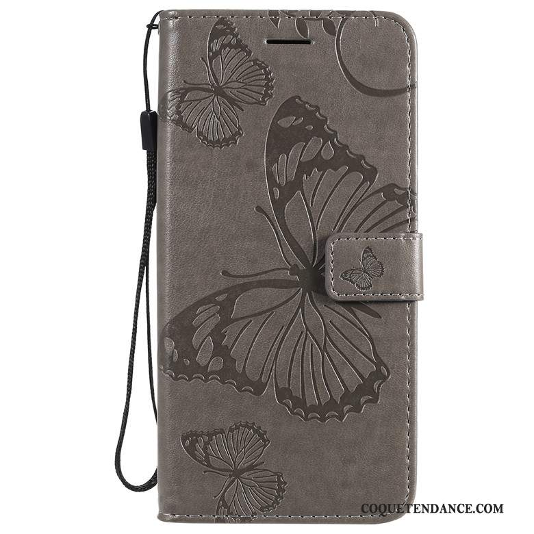 Samsung Galaxy A51 Coque Étui En Cuir Membrane Fleurs De Papillons Protection
