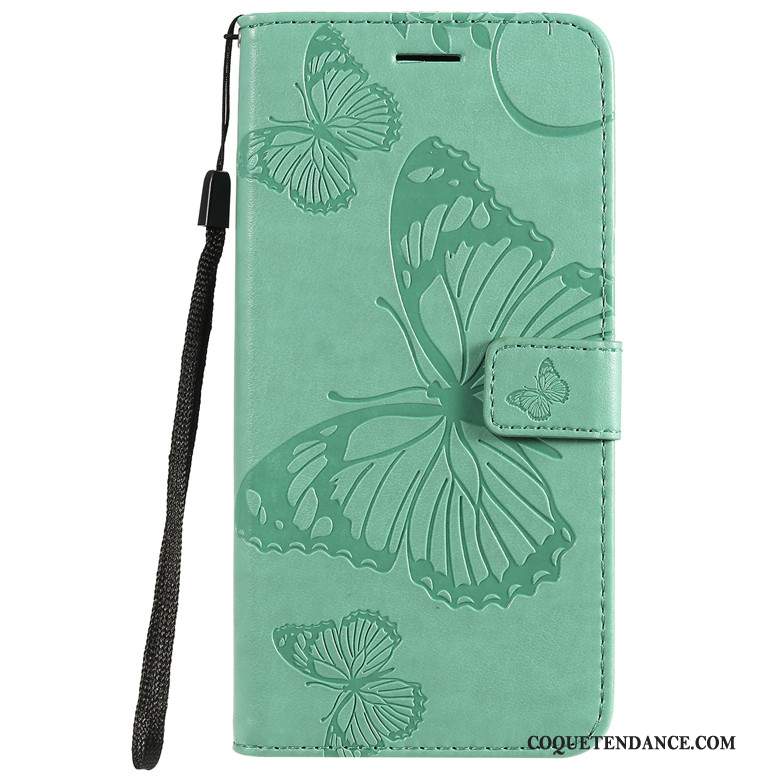 Samsung Galaxy A51 Coque Étui En Cuir Membrane Fleurs De Papillons Protection
