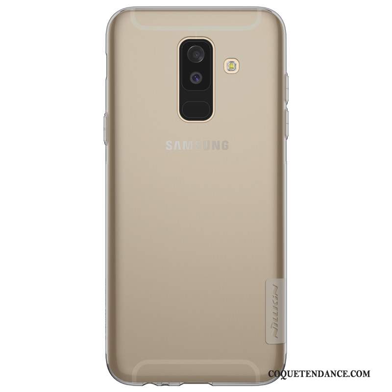 Samsung Galaxy A6 Coque De Téléphone Silicone Transparent Fluide Doux Protection