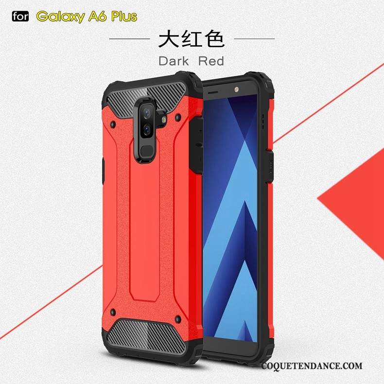 Samsung Galaxy A6+ Coque Or Épaissir Tout Compris Protection Incassable