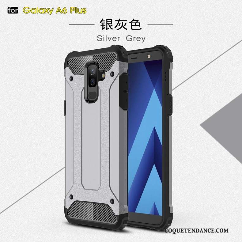 Samsung Galaxy A6+ Coque Or Épaissir Tout Compris Protection Incassable