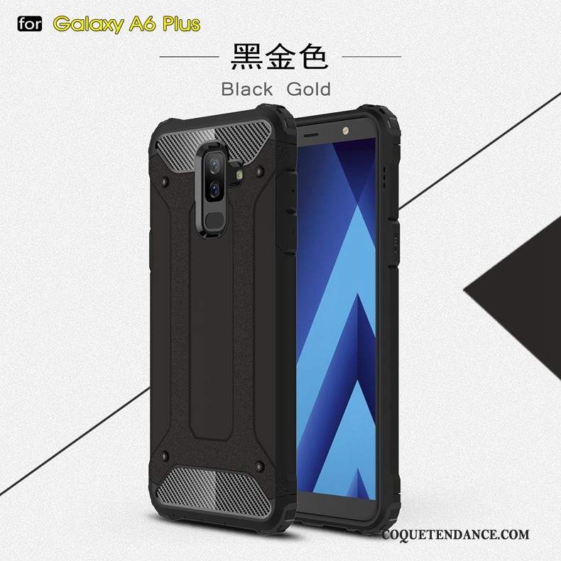 Samsung Galaxy A6+ Coque Or Épaissir Tout Compris Protection Incassable