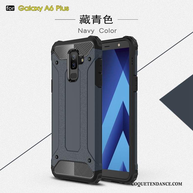 Samsung Galaxy A6+ Coque Or Épaissir Tout Compris Protection Incassable