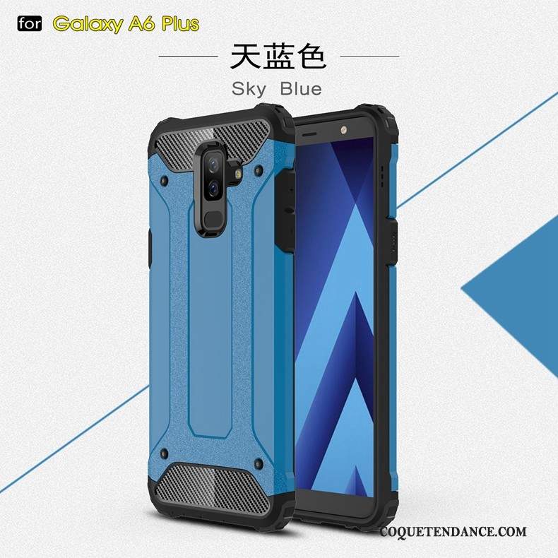 Samsung Galaxy A6+ Coque Or Épaissir Tout Compris Protection Incassable