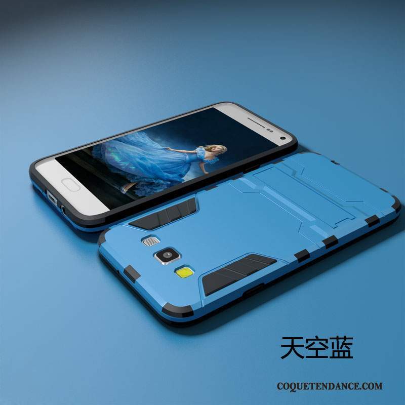 Samsung Galaxy A7 2015 Coque Bleu Incassable Étui Tendance