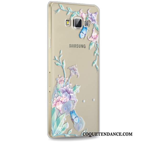 Samsung Galaxy A7 2015 Coque De Téléphone Protection Silicone Rouge Étui