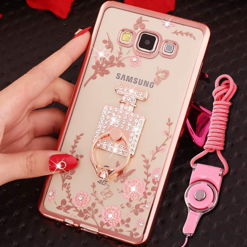 Samsung Galaxy A7 2015 Coque De Téléphone Tendance Rose Fluide Doux Étui