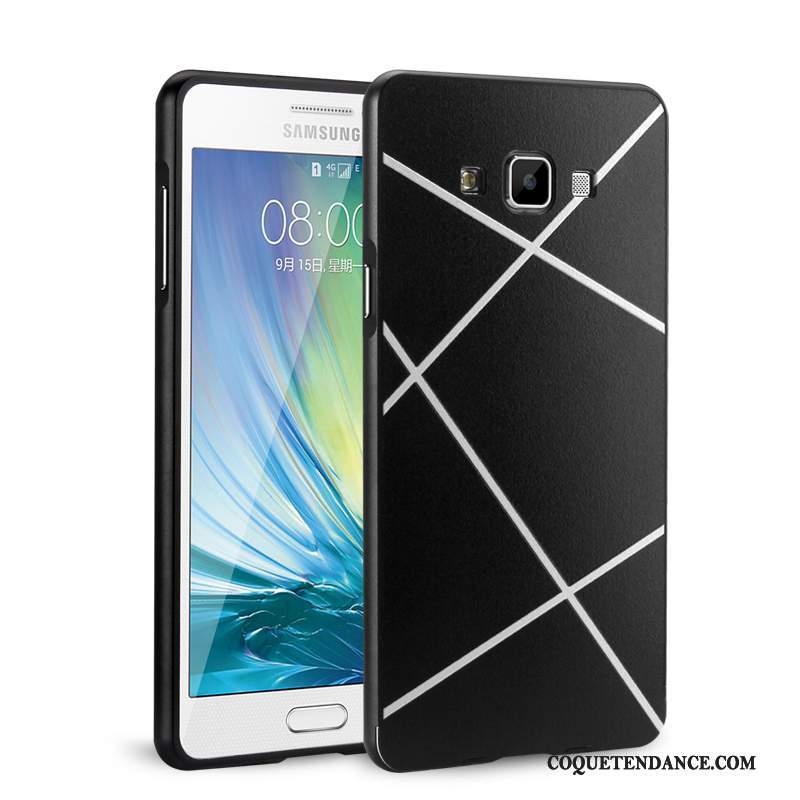 Samsung Galaxy A7 2015 Coque De Téléphone Étui Vert Border Métal