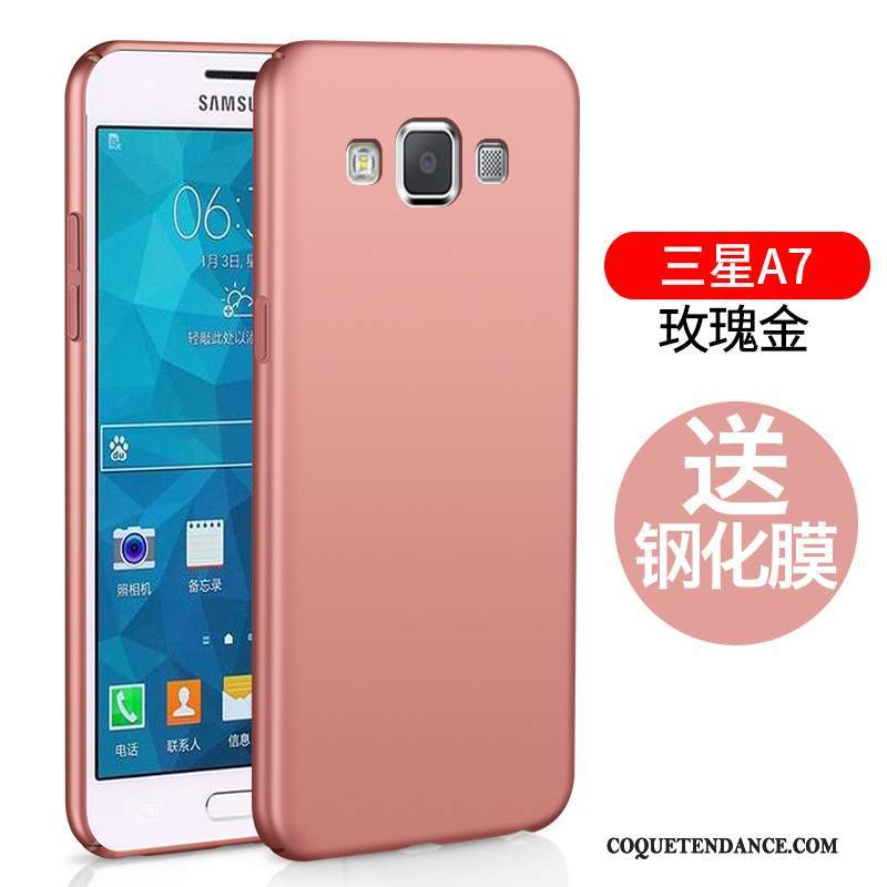 Samsung Galaxy A7 2015 Coque Incassable Difficile Rouge Étui