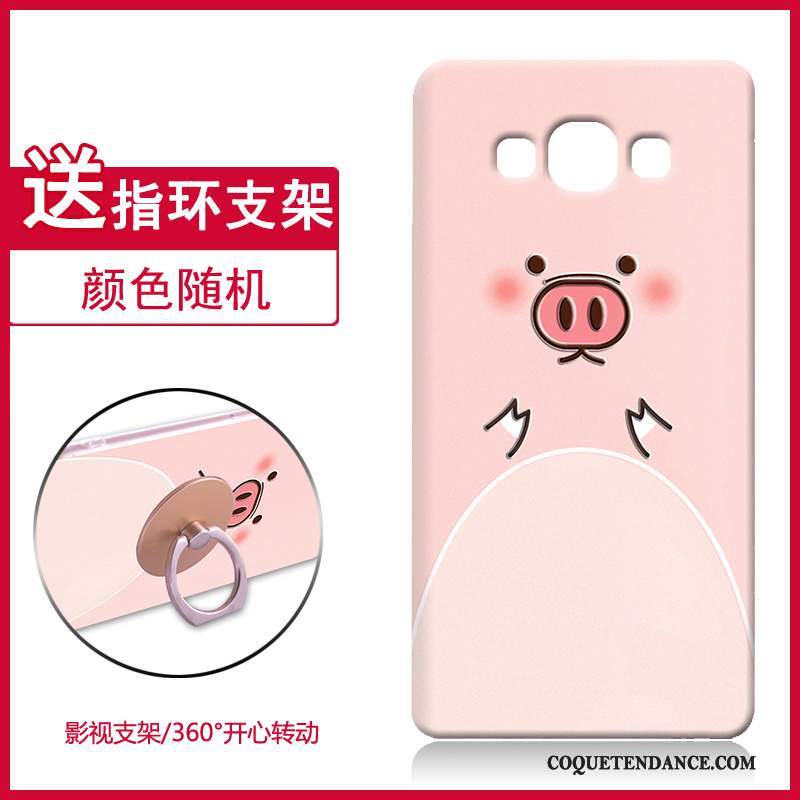 Samsung Galaxy A7 2015 Coque Personnalité Rose Fluide Doux De Téléphone Créatif