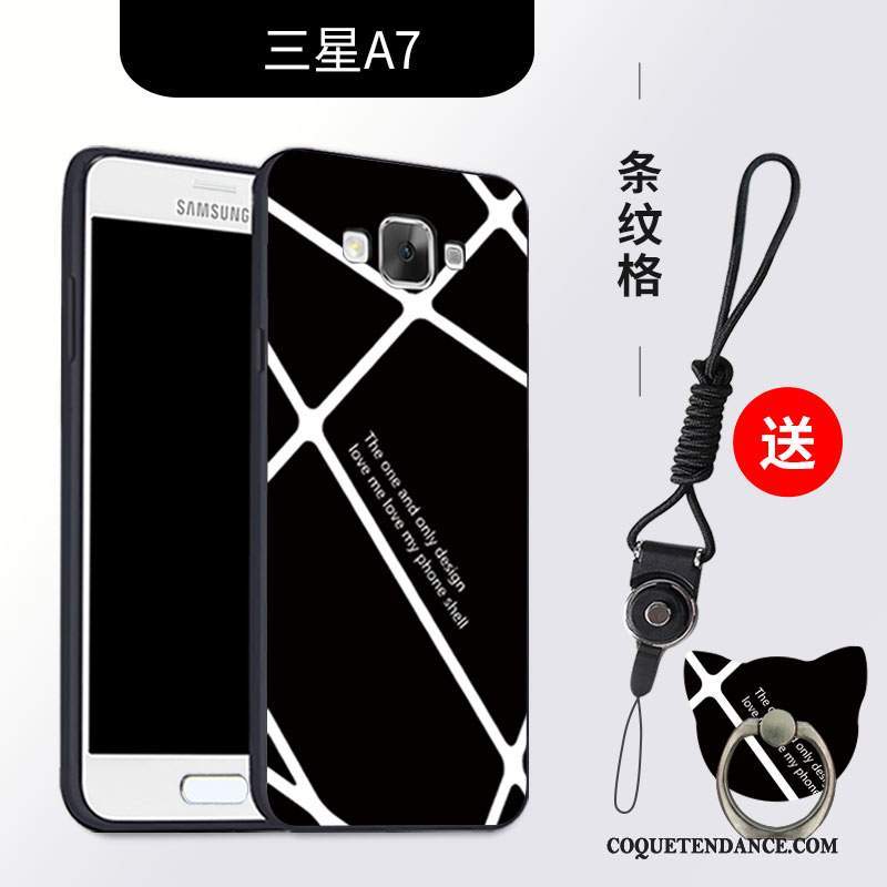 Samsung Galaxy A7 2015 Coque Protection Étui Incassable Noir