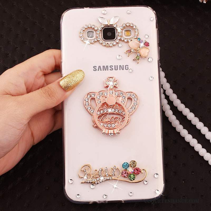 Samsung Galaxy A7 2015 Coque Étui De Téléphone Cristal Protection Anneau