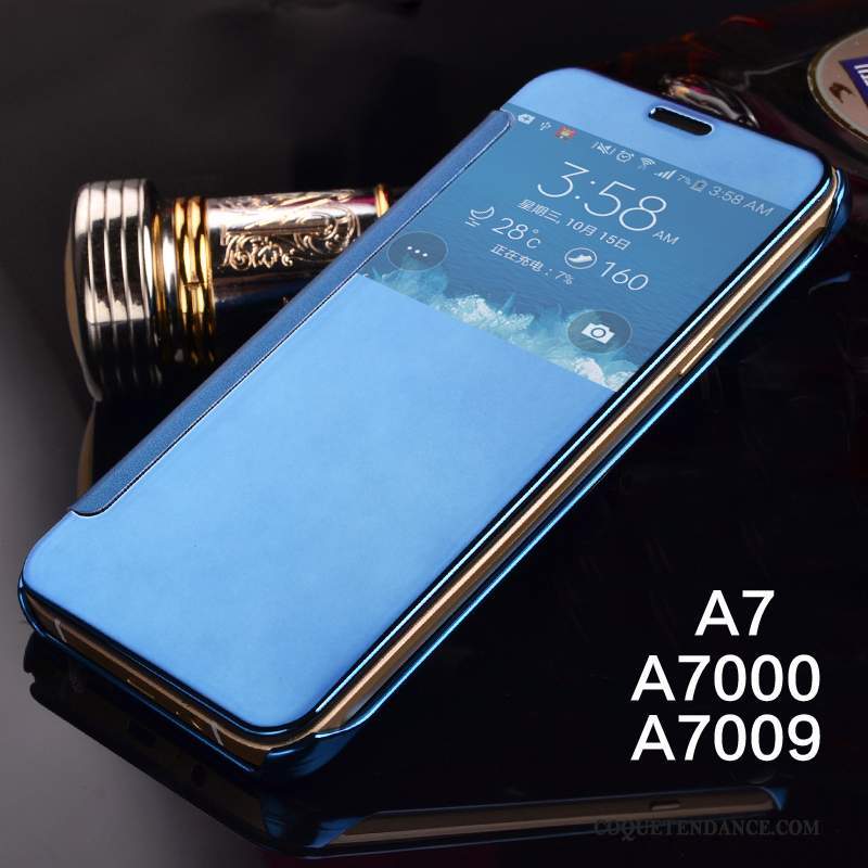 Samsung Galaxy A7 2015 Coque Étui Miroir Étui En Cuir Housse