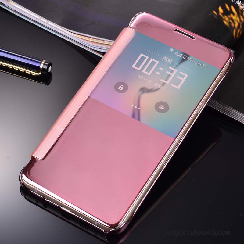 Samsung Galaxy A7 2015 Coque Étui Miroir Étui En Cuir Housse